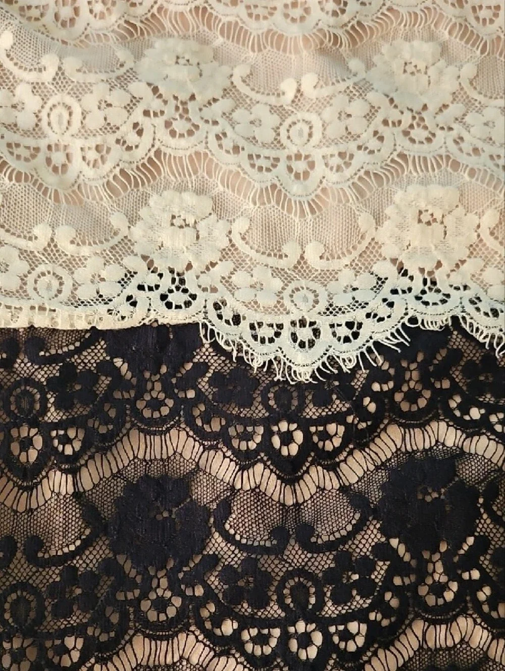 Jessica Simpson Sleeveless  Two Tone Lace Dress- Size 4 - Picture 8 of 10